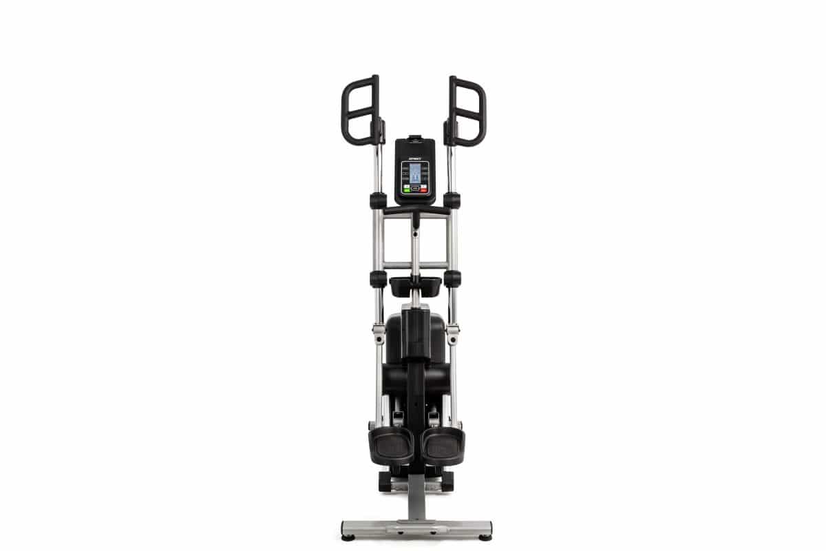 Elliptical trainer on a white background.
